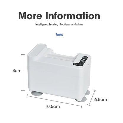 Smart Induction Toothpaste Squeezer Electric Automatic Toothpaste Dispenser, Battery White, Rechargeable  White, Battery Silver, Rechargeable Silver