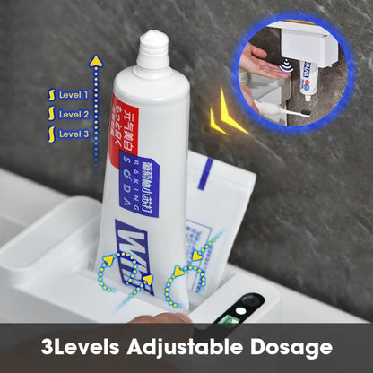 Smart Induction Toothpaste Squeezer Electric Automatic Toothpaste Dispenser, Battery White, Rechargeable  White, Battery Silver, Rechargeable Silver