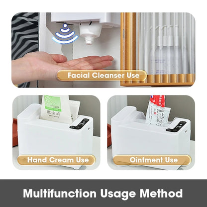 Smart Induction Toothpaste Squeezer Electric Automatic Toothpaste Dispenser, Battery White, Rechargeable  White, Battery Silver, Rechargeable Silver