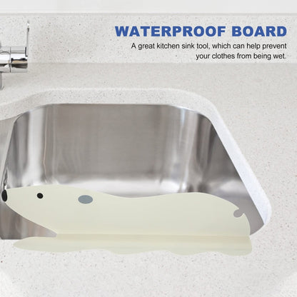 Cartoon Bear Kitchen Sink Water Deflector Sink Suction Cup Splash Protection Tools