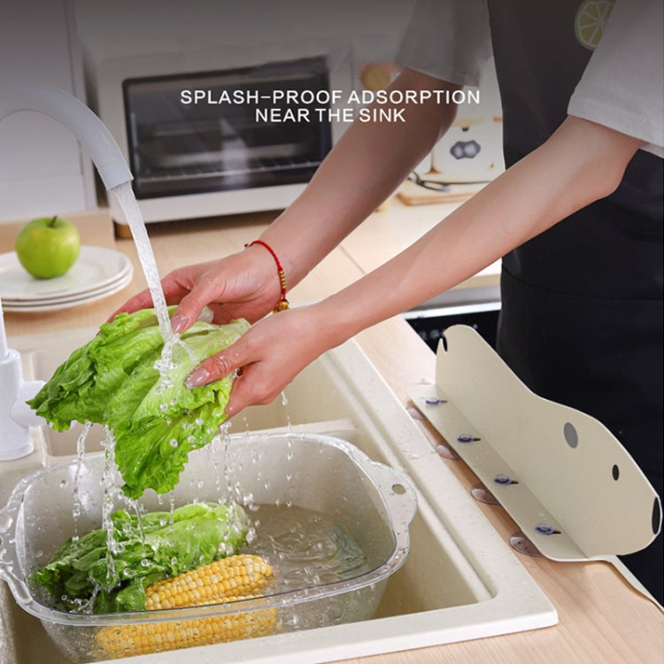 Cartoon Bear Kitchen Sink Water Deflector Sink Suction Cup Splash Protection Tools