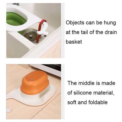 Multifunctional Whale-shaped Foldable Kitchen Fruit and Vegetable Draining Basket