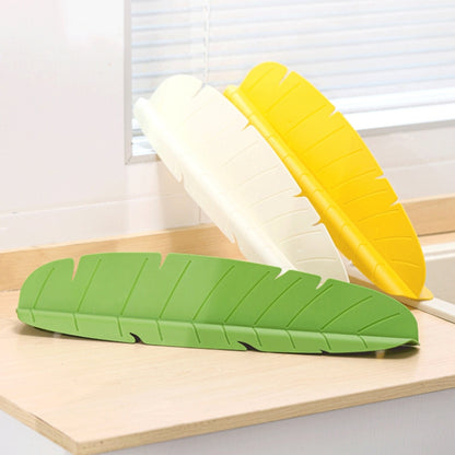 Leaf Shape Kitchen Sink Silicone Water Deflector Home Dishwashing Suction Cup Anti-splash Tools, Green, Yellow, White