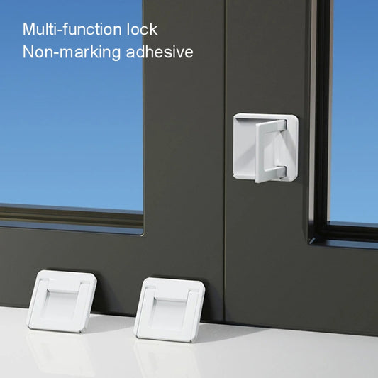 Children Protective Window Lock Flat Movement Doors Drawers Lock Cabinet Door Handle, FS36