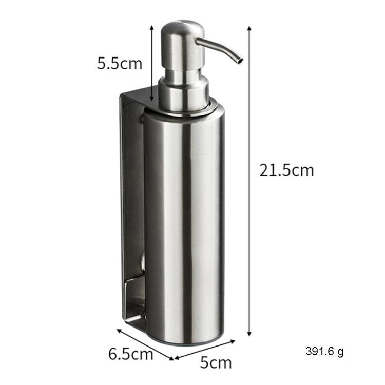 Hotel Stainless Steel Soap Dispenser Home Wall Mounted No Punch Press To Soap Bottle, Round 1 Barrel, Round 3 Barrel, Square 1 Barrel, Square 2 Barrel, Square 3 Barrel
