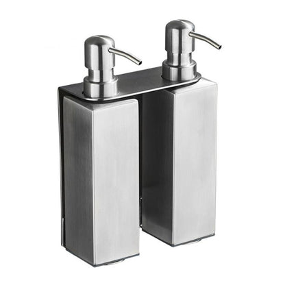 Hotel Stainless Steel Soap Dispenser Home Wall Mounted No Punch Press To Soap Bottle, Round 1 Barrel, Round 3 Barrel, Square 1 Barrel, Square 2 Barrel, Square 3 Barrel