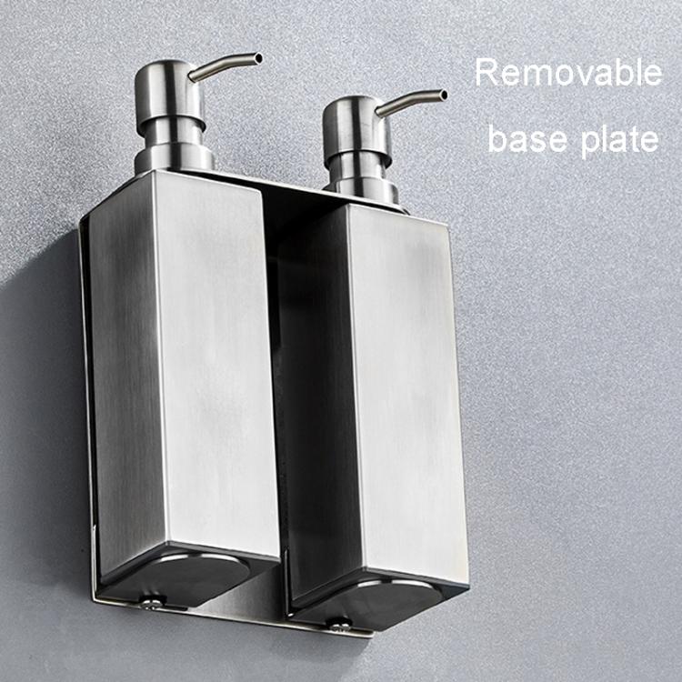 Hotel Stainless Steel Soap Dispenser Home Wall Mounted No Punch Press To Soap Bottle, Round 1 Barrel, Round 3 Barrel, Square 1 Barrel, Square 2 Barrel, Square 3 Barrel