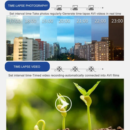 4K Time-Lapse Camera Microlight Full Color Night Vision Security Recording Construction Site Time-Lapse Camera