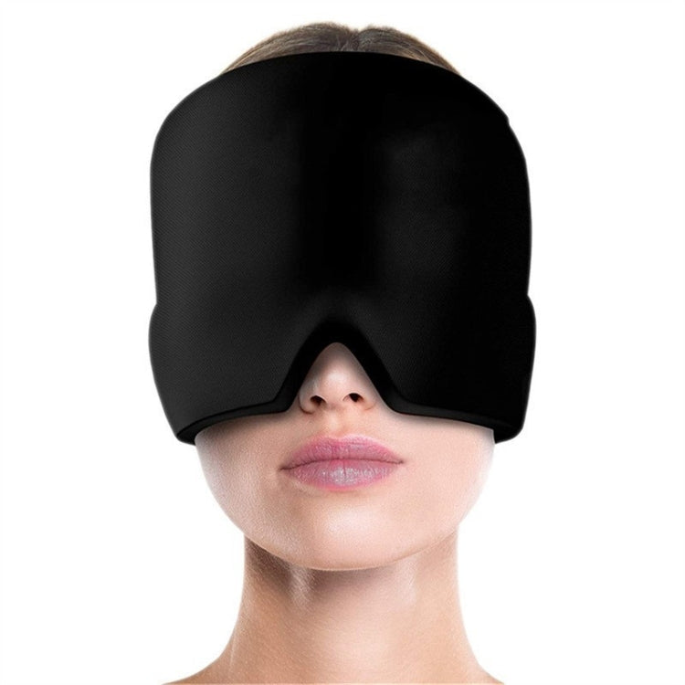 Gel Ice Hood Cooling Eye Mask Hot and Cold Compress Headband for Headache, Single-layer (Black), Single-layer (Pink), Single-layer (Blue), Single-layer (Purple), Single-layer (Gray), Double-layer (Black), Double-layer (Pink), Double-layer (Blue)�������...