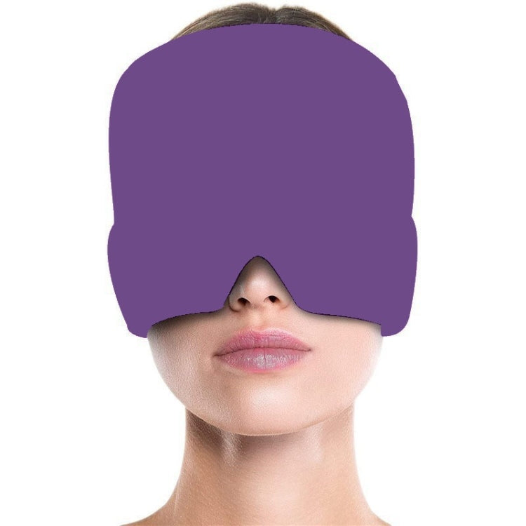 Gel Ice Hood Cooling Eye Mask Hot and Cold Compress Headband for Headache, Single-layer (Black), Single-layer (Pink), Single-layer (Blue), Single-layer (Purple), Single-layer (Gray), Double-layer (Black), Double-layer (Pink), Double-layer (Blue)�������...