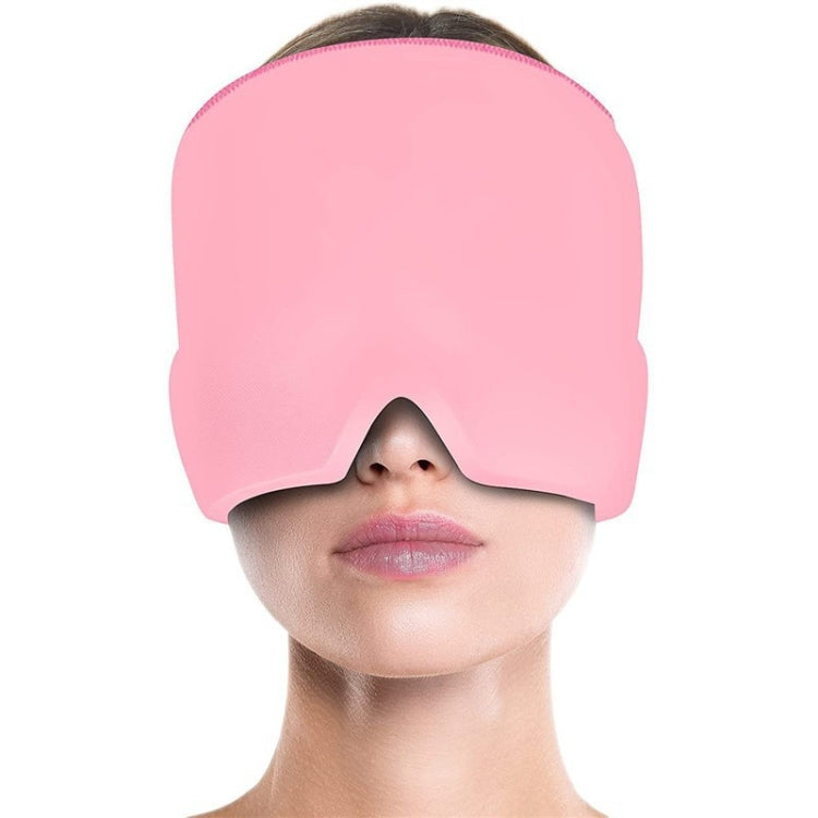 Gel Ice Hood Cooling Eye Mask Hot and Cold Compress Headband for Headache, Single-layer (Black), Single-layer (Pink), Single-layer (Blue), Single-layer (Purple), Single-layer (Gray), Double-layer (Black), Double-layer (Pink), Double-layer (Blue)�������...