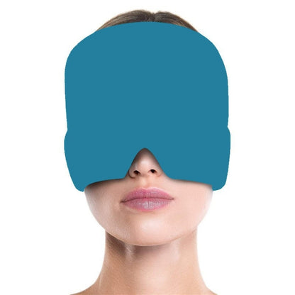 Gel Ice Hood Cooling Eye Mask Hot and Cold Compress Headband for Headache, Single-layer (Black), Single-layer (Pink), Single-layer (Blue), Single-layer (Purple), Single-layer (Gray), Double-layer (Black), Double-layer (Pink), Double-layer (Blue)�������...