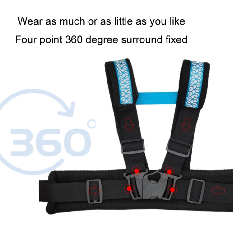 Motorcycle Anti-Fall Children Strap Riding Safety Harness, Light Blue, Orange, Dark Blue, Green, Pink