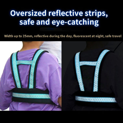 Motorcycle Anti-Fall Children Strap Riding Safety Harness, Light Blue, Orange, Dark Blue, Green, Pink