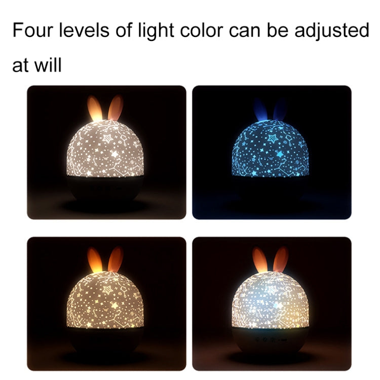 Rotatable Cartoon Atmosphere Projection Lamp Music Night Light, Plug-in Model, Music Box Remote Model, Bluetooth Remote Model