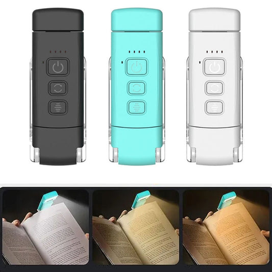 USB Charging Portable Detachable Reading Clip Light Rotatable Eye Protection Mini LED Lamp