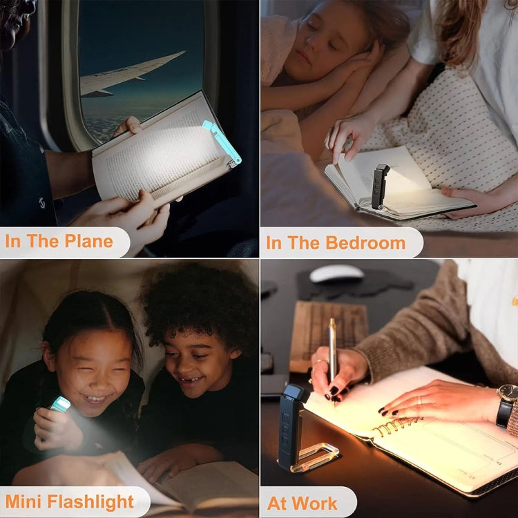 USB Charging Portable Detachable Reading Clip Light Rotatable Eye Protection Mini LED Lamp