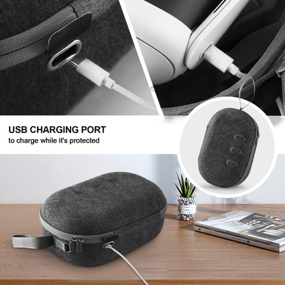 JYS-MQ018 For Apple Vision Pro / Meta Quest 3 VR Glasses Storage Bag Anti-fall and Anti-scrape Portable Bag