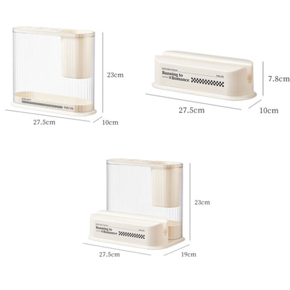 Cream Style Kitchen Storage Rack Knife Holder Chopping Board, Pot Lid Rack, Knife Rack, 2 In 1