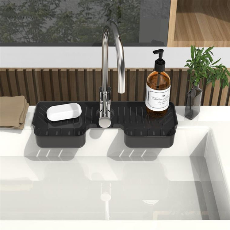 Silicone Drainage Mat Splash-Proof Silicone Pad Kitchen Bath Faucet Drainage Basket