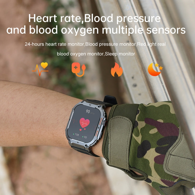 K57 Pro 1.96 Inch Bluetooth Call Music Weather Display Waterproof Smart Watch