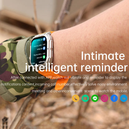K57 Pro 1.96 Inch Bluetooth Call Music Weather Display Waterproof Smart Watch