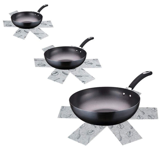 Anti-Scald Heat Insulation Felt Pot Mat Non-Woven Pot Bottom Protector Pads, 3pcs /Set 26+35.5+38cm
