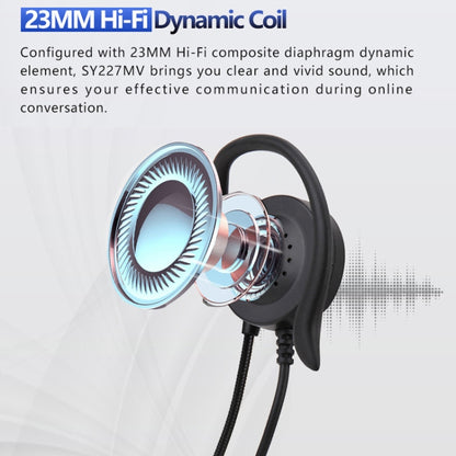 SOYTO SY227 Single-side Operator Ear Hook Headset Corded Computer Headset