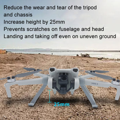 For DJI Mini 3 / Mini 3 Pro 1pair Height Increase Kickstand Landing Gear Propeller Protective Cover, For DJI Mini 3 / Mini 3 Pro