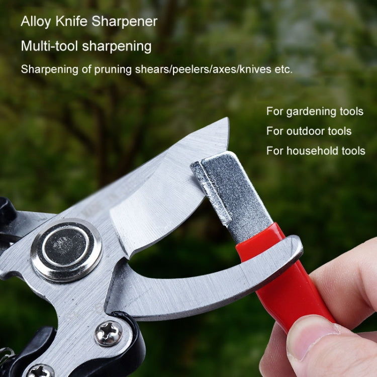 Outdoor Portable Garden Scissors Sharpener Knife Scissors Dual Purpose Sharpening Stone