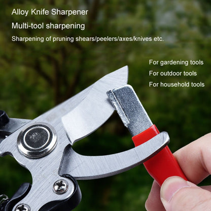Outdoor Portable Garden Scissors Sharpener Knife Scissors Dual Purpose Sharpening Stone