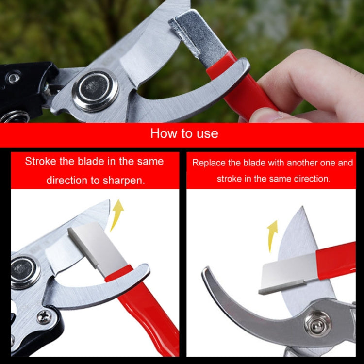 Outdoor Portable Garden Scissors Sharpener Knife Scissors Dual Purpose Sharpening Stone