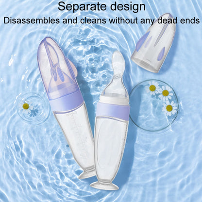 Baby Silicone Bottle Squeezeable Feeding Spoon Childrens Supplementary Bottle Feeder