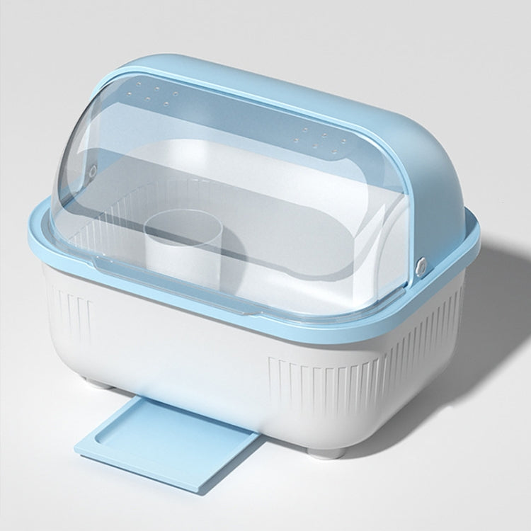 Household Dustproof Kitchen Tableware Storage Box Tableware Drain Rack