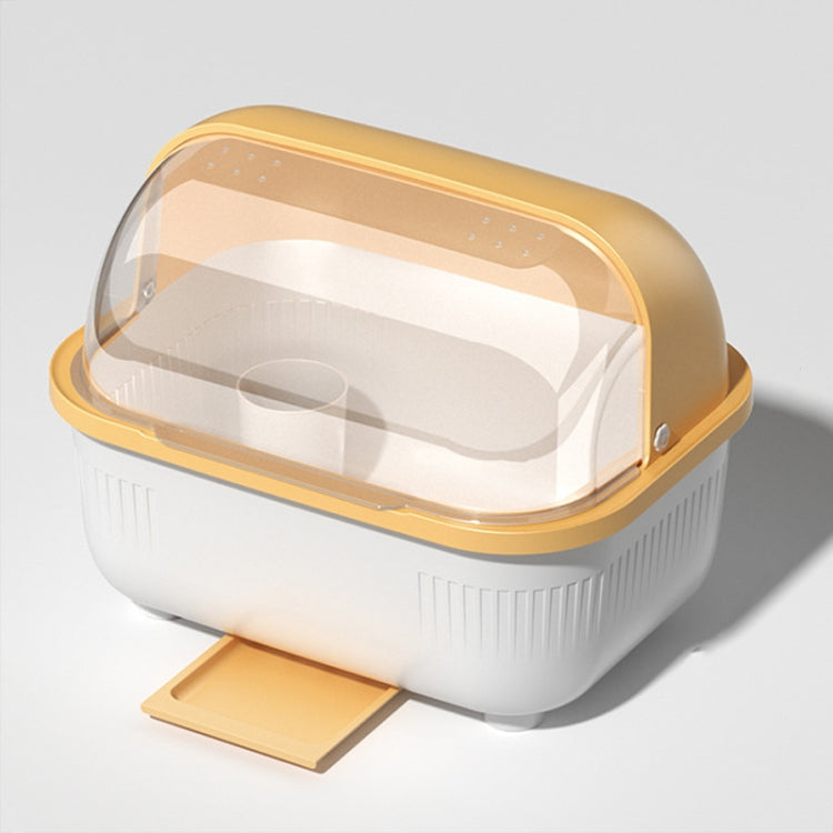 Household Dustproof Kitchen Tableware Storage Box Tableware Drain Rack
