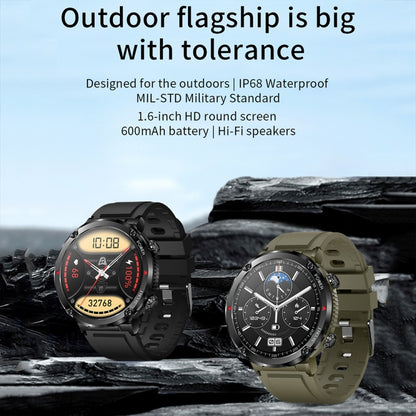 T30 1.6-inch Outdoor Sports Waterproof Smart Music Bluetooth Call Watch