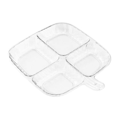 Multipurpose Quad Compartment Side Dish Kitchen Storage Spice Tray
