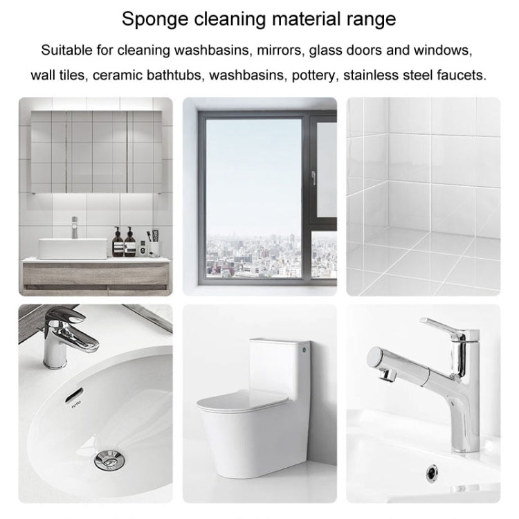 Bathroom Glass Mirror Stain Removal Watermark Sponge Rub Faucet Descaling Cleaning Tool, Pink