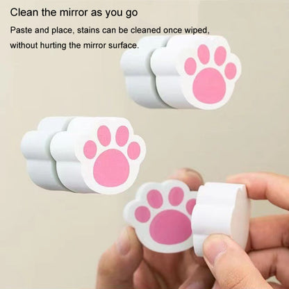 Bathroom Glass Mirror Stain Removal Watermark Sponge Rub Faucet Descaling Cleaning Tool, Pink