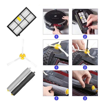 Sweeper Accessories For iRobot Roomba 800 & 900 Series, 2pcs /Set Wheel, 11pcs /Set Filter, 11 In 1, 15 In 1, 19 In 1, 22 In 1
