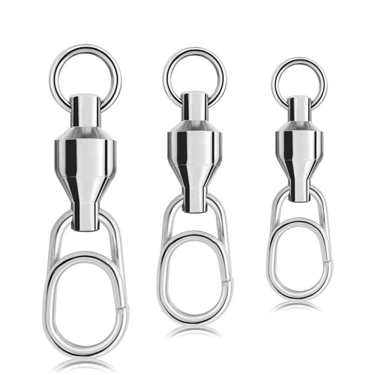 5pcs /Pack PROBEROS DAC006 Lure Baits 8-Type Rings Connector High-Speed Bearing Swivel Oval Pin Fishing Gear Accessories