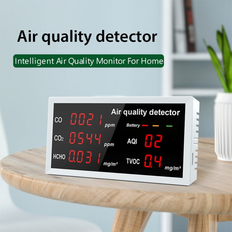 5-in-1 Indoor Home Portable Air Monitor TVOC Formaldehyde Detector