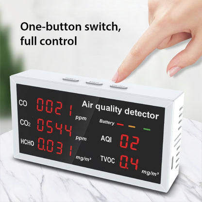 5-in-1 Indoor Home Portable Air Monitor TVOC Formaldehyde Detector