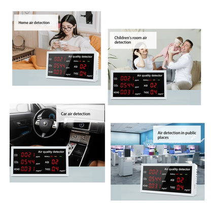 5-in-1 Indoor Home Portable Air Monitor TVOC Formaldehyde Detector