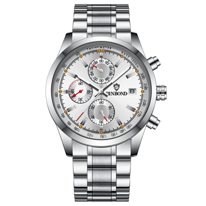 BINBOND B6022 30m Waterproof Luminous Multifunctional Quartz Watch