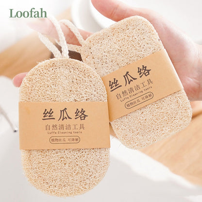 Natural Loofah Dishwashing Brush Dishwashing Tool Loofah Rag Brush, Soft Square, Soft Ellipse, Hard Square, Hard Ellipse