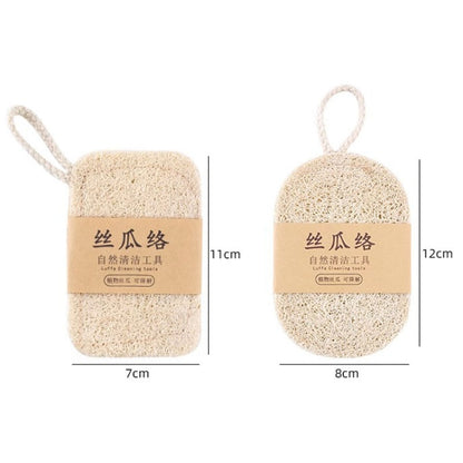 Natural Loofah Dishwashing Brush Dishwashing Tool Loofah Rag Brush, Soft Square, Soft Ellipse, Hard Square, Hard Ellipse