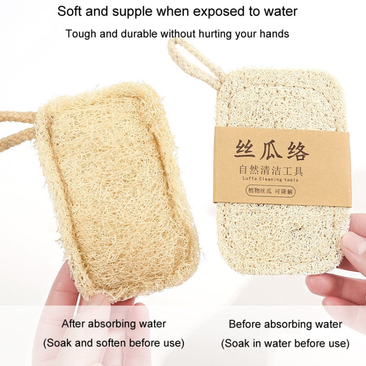 Natural Loofah Dishwashing Brush Dishwashing Tool Loofah Rag Brush, Soft Square, Soft Ellipse, Hard Square, Hard Ellipse