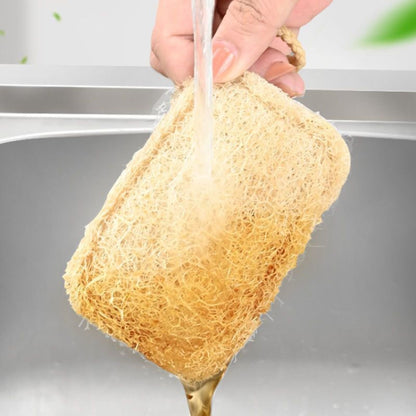 Natural Loofah Dishwashing Brush Dishwashing Tool Loofah Rag Brush, Soft Square, Soft Ellipse, Hard Square, Hard Ellipse