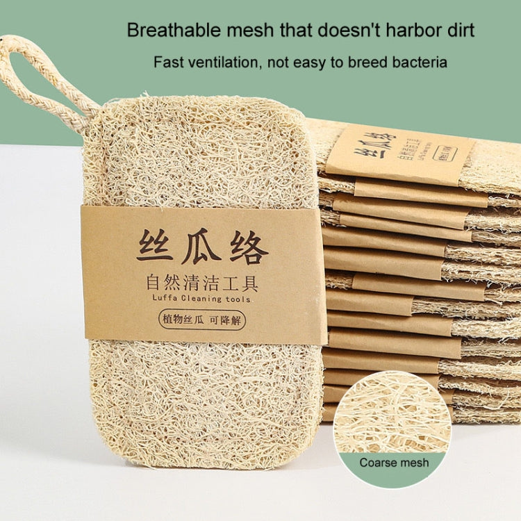 Natural Loofah Dishwashing Brush Dishwashing Tool Loofah Rag Brush, Soft Square, Soft Ellipse, Hard Square, Hard Ellipse